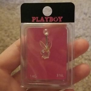 Playboy bunny belly button ring